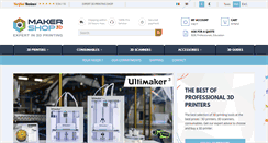 Desktop Screenshot of makershop3d.com